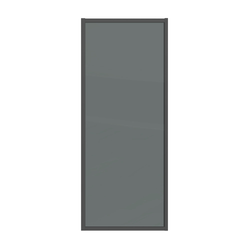 Душевая перегородка Grossman Style 200.K33.05.70.21.10 70х195 стекло тонированное профиль черный матовый